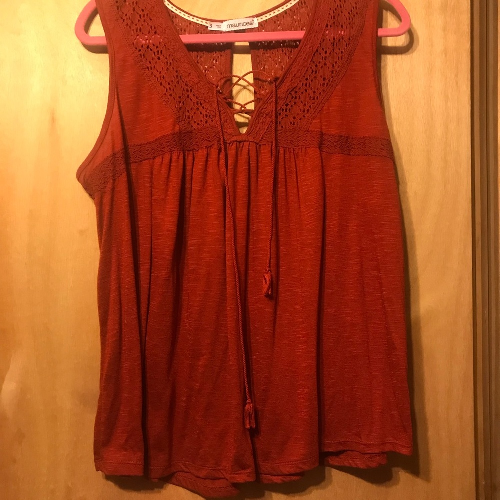 Burnt orange tank top!